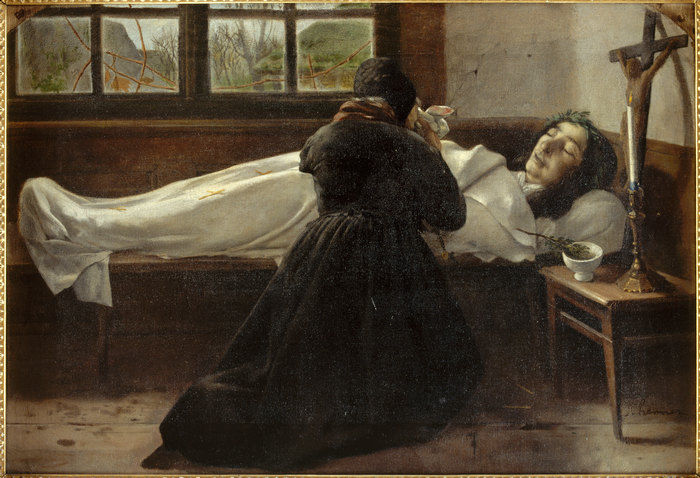 La Mère de l’artiste priant devant le corps de sa fille Madeleine