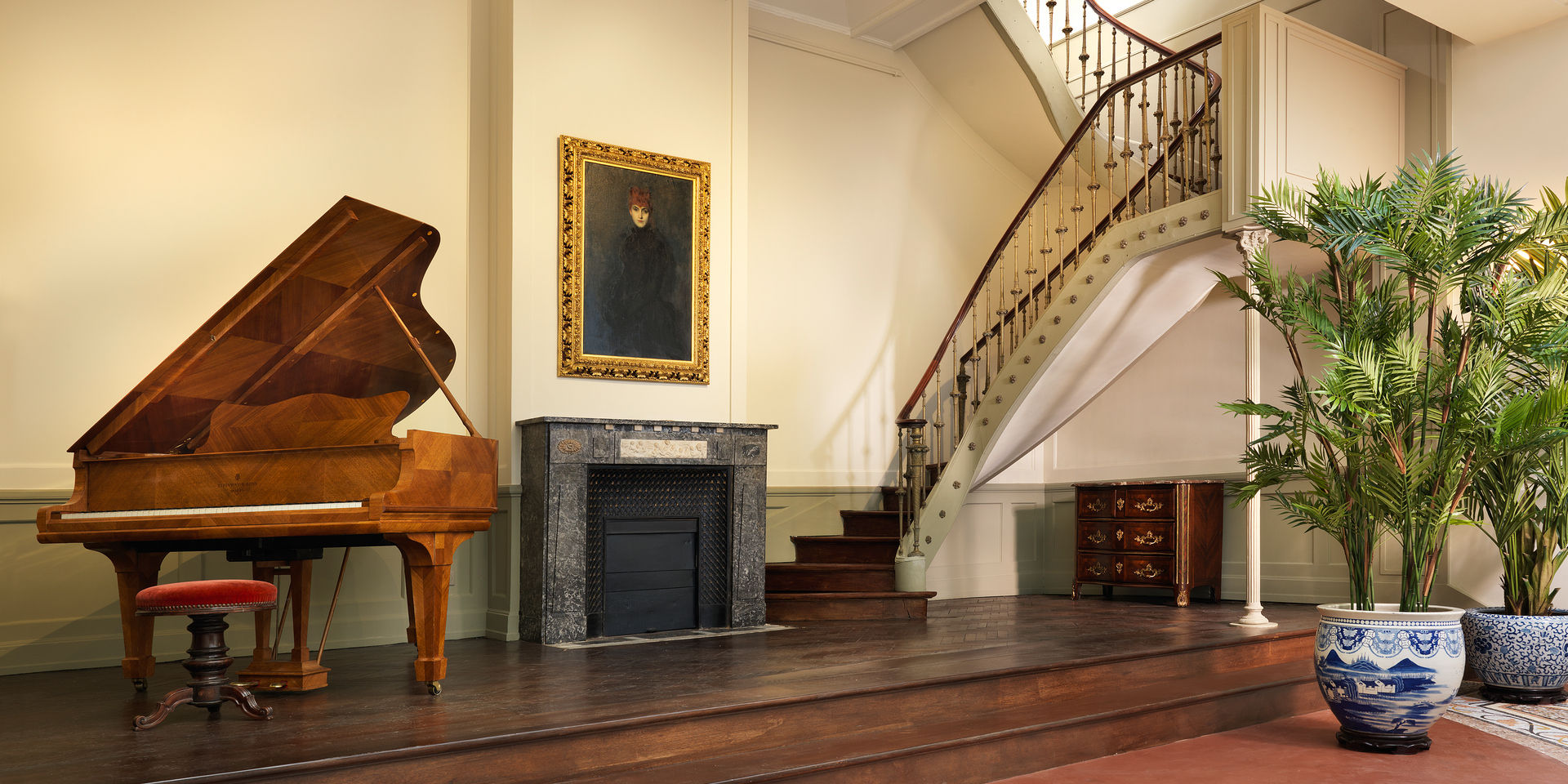 Vue de la scène du jardin d'hiver 