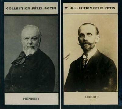 Photographie de Jean-Jacques Henner et de Guillaume Dubufe côte à côte (collection Félix Potin)