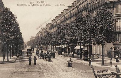 L'avenue de Villiers vers 1900
