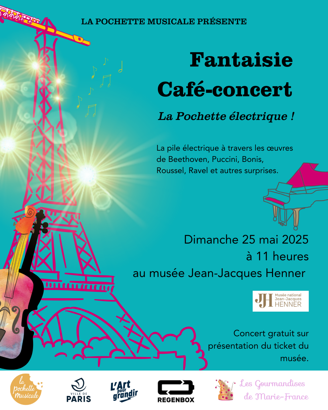 affiche de la pochette musicale "la pochette électrique"