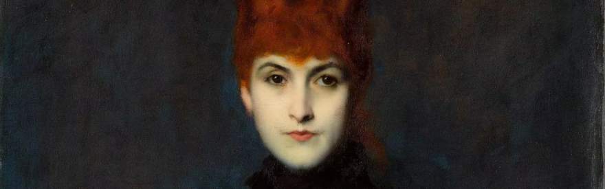 détail du portrait de la comtesse Kessler