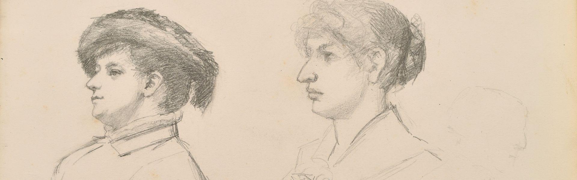 dessin carnet henner femme artiste musée paris